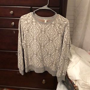 J crew patterned sweatshirt